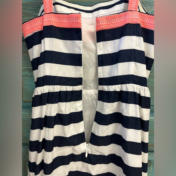 Vineyard Vines Striped Mini Dress with Pink Accents - Picture 4 of 5